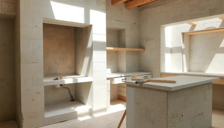Construire une Cuisine en Béton Cellulaire : Conception et Montage (7/10)