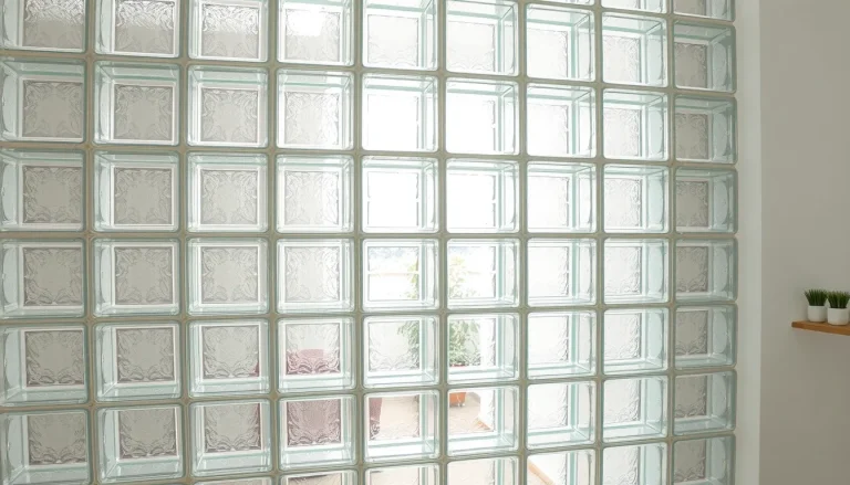 Mur brique de verre : types, prix, pose et idées par pièce