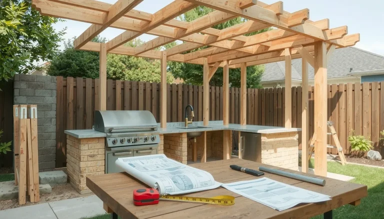 Cuisine extérieur fait maison : 8 heures de construction pour un espace été 2026