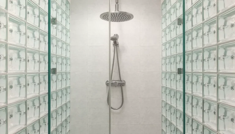 Paroi de douche en brique de verre : guide complet de pose et de choix
