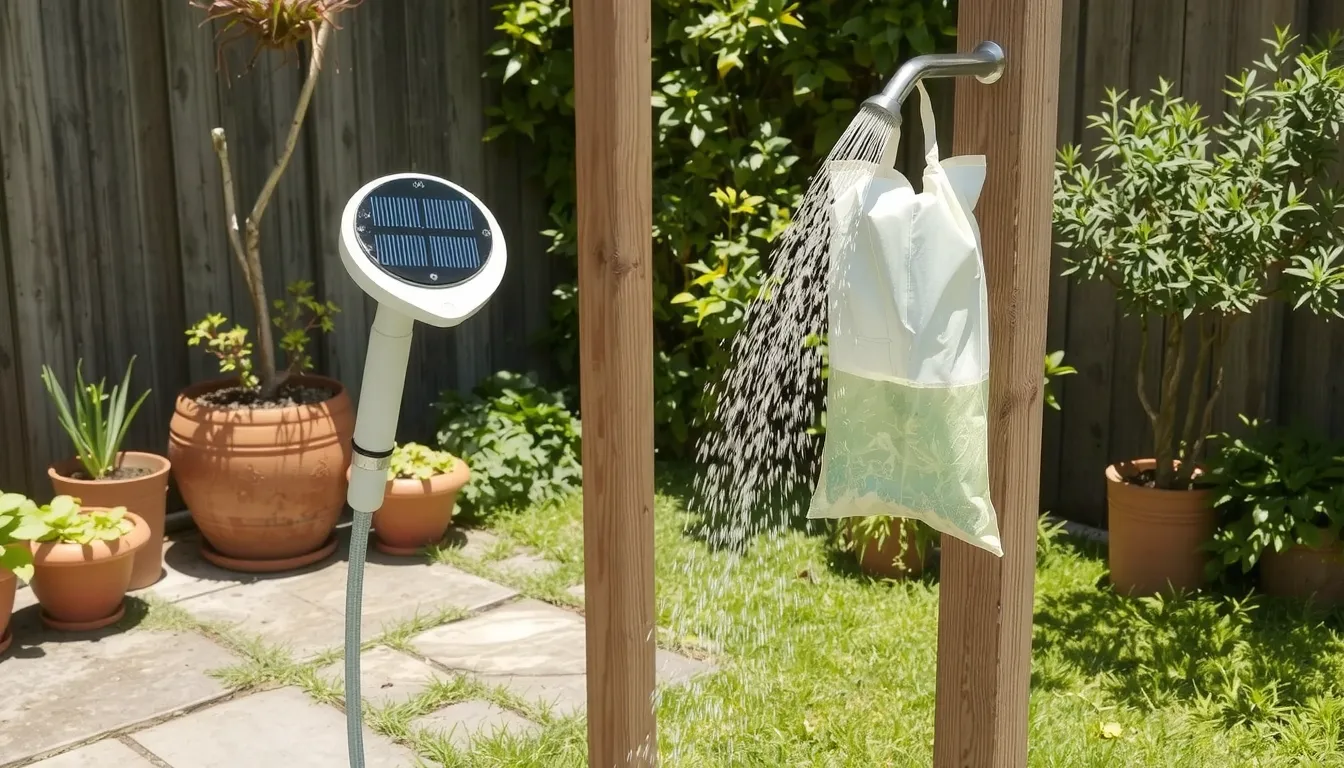 douche exterieure sans evacuation