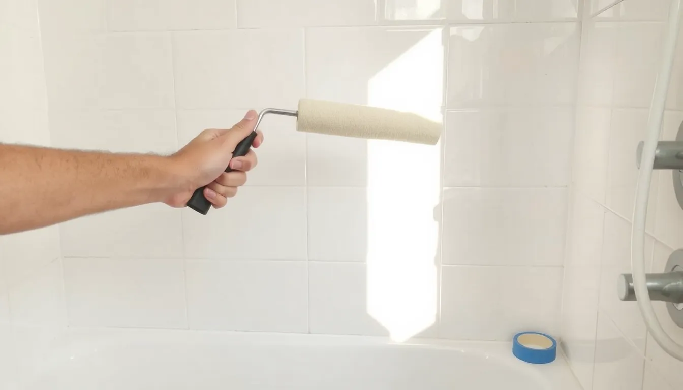 repeindre salle de bain carrelage