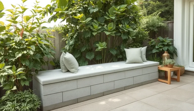Salon de jardin en béton cellulaire : meubles sur mesure, cuisines d’été et banquettes à fabriquer soi-même